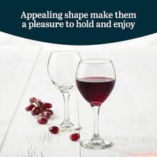 ¡RecomendadoLibbey Juego de 4 copas de vidrio Classic para vino tinto, 386 ml¡Top de Temporada - Claro - Ver 5