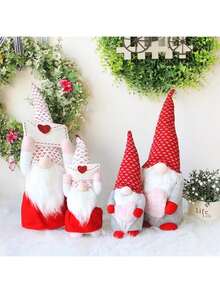 Weihnachts-Herz Plüschpuppe Figur, Fensterdekor Ornament, für Männer und Frauen