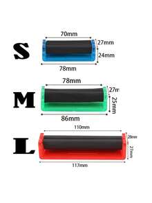 1个手动卷烟器，适用于2.8英寸、3.1英寸和4.3英寸卷烟纸，手持塑料卷烟器，吸烟配件 - 颜色随机，返校用品 - 彩色 - 查看 5
