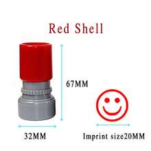 Set de 1 pieza/2 piezas de sellos divertidos de maestro, sellos de cara sonriente/triste con emociones - Sellos de oficina de maestro, artículos de papelería esenciales para volver a la escuela - Marca 2cm - Ver 3