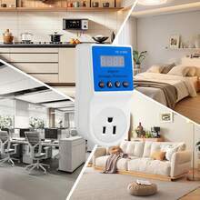 regulador de Voltaje Eléctrico para Refrigerador Enchufe de Protección para Refrigerador Protector contra Sobretensiones Electrónico Enchufe 110V - Tipo de Enchufe A USA (110-127V) - Ver 11