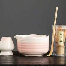 1pc/4pcs/7pcs Set Vintage Matcha Bowl, Matcha Preparation Tools, Matcha Whisk, Japanese Style Ceramic Tea Bowl, Mixer, Tea Whisk, Kiln Renovation Tool Set