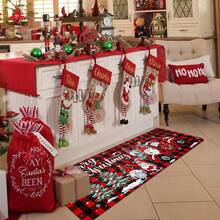 1/2/3 قطعة سجادة مطبخ عيد الميلاد سميكة بسماكة 0.47 بوصة/1.2 سم، ديكور عيد الميلاد بنمط الشريط الأحمر والأبيض، مضادة للإرهاق وغير انزلاقية وقابلة للغسيل لأرضية المطبخ بالمنزل (تمثال عيد الميلاد) - متعدد الألوان - مشاهدة 12
