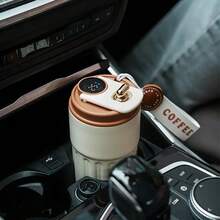 Stainless Steel Insulated Coffee Cup With Temperature Display - Perfect Thanksgiving Gift - Drinkware, Flasks Portable - Multicolor - View 1