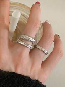 rundraw 2026 节日新款优雅奢华星形麦穗铜锆石金/银开口戒指套装（3件套），适合女士日常、约会、舞会、派对、搭配日常服饰，是送给朋友、情侣、新年、情人节的最佳礼物。