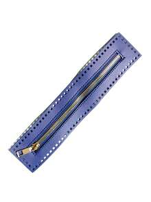 Elegant -Leather Zippers: , Double-Sided & Braided With Needle Thread Hole - Perfect In Beige, Black, & Light Brown - Multicolor - View 21