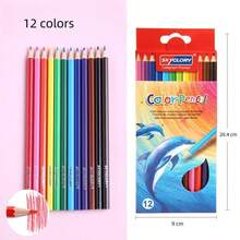 12/24/36/48pcs Oil-Based Colored Pencil Set, Drawing, Painting And Coloring Tools, Suitable For Students, Office, School, Sketching, Markers, Stationery, Boys, Girls, School Supplies, Professional Drawing, Coloring And Filling, Colored Pencil Art Design, School Stationery And Art Supplies, Christmas Decoration