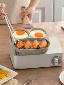 1 件厚鸡蛋香肠翅煎锅、温度计锅、早餐锅、烤盘 - 彩色 - 查看 3