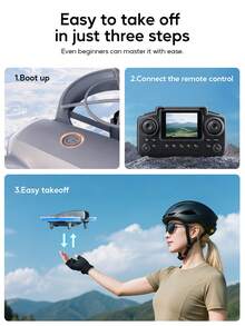 AXNEN 2026 Upgraded E69 Drone With Dual Cameras, Equipped With FPV Transmitter Remote Control, Speed Adjustment, Optical Flow Hovering, Cool Lighting, Headless Mode, One-Key 360° Flip, Easy For Beginners - Perfect Gift For Halloween And Christmas.