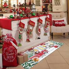 1/2/3 piezas Juego de alfombrillas de cocina navideñas acolchadas y antifatiga de 0.47 pulgada/1,2 cm de grosor - Diseño de muñeco de nieve y camión rojo navideño, alfombras de pasillo acolchadas, alfombrillas suaves de franela antideslizantes y resistentes a las manchas para dormitorio, sala de estar, comedor, baño y entrada