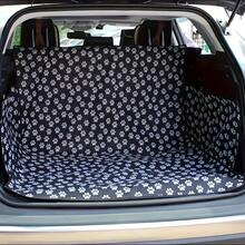 Universal Fit Dog Car Trunk Liner Protector, Non-Slip Waterproof Pet Cargo Cover, Scratch-Resistant Washable Luggage Mat For Small Trucks SUVs, Black Fabric Material, Trunk Mat With A Paw Print Pattern - A Christmas Gift For Car Owners - Black - View 2
