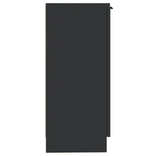 Sideboards 2 Pcs Black 30x30x70 Cm Engineered Wood - Black - View 8