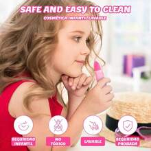 Maquillaje para Niñas-11 pcs, Kit De Maquillaje De Simulación No Tóxico, Set de Maquillaje para Niñas, Juego de Cosméticos de Juguete, Regalos para Niñas, Apto para Niños - 1 - Ver 8