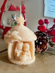 Thin Coconut Tree House Mold Silicone Mold Aromatherapy Candle Silicone Mold Butterfly Plaster Drip Glue Mold Suitable For DIY Friends Gifts, Silicone Resin Mold Used For Fragrant Wax, Homemade Soap, Polymer Clay And Gypsum Crafts