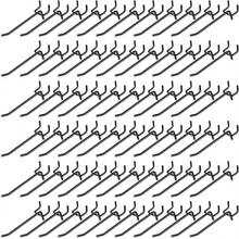 Shimeyao 100 Pcs Peg Board Shelving Hooks Stainless Steel Pegboard Hook Pegboard Display Hook Hanging Peg Board Holder Peg Wall Hook For 1 8 1 4 Pegboard For Garage Storage Organizer Black4 Inch - Black - View 1