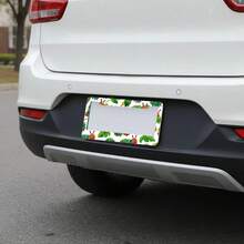 Playful  Caterpillar Design With Vibrant, Storybook-Inspired Charm, Aluminum Metal Rust-Proof Waterproof Car License Plate Frame For Standard US 12x6 Inch, Meets US Standards Suitable All Small, Pickups And Other Models - Đóng khung - Xem 7