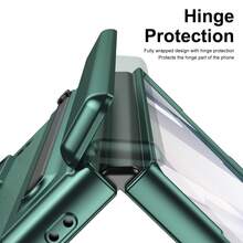 VIETAO 手机壳适用于 Galaxy Z Fold6，内置 S Pen 铰链保护屏幕保护膜，超薄防震外壳适用于三星 Z Fold 7 6 5 4 - 綠色 - 查看 6