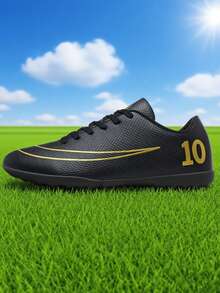 Unisex Youth Sports Soccer Shoes, Campus Student Boys Girls Football Training Shoes, Football Match Specialized Shoes, Studded Non-Slip, Good Foot Feel, Lightweight And Comfortable (Some With Shoe Oil On Uppers And Soles)