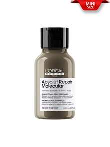 L'Oreal 巴黎欧莱雅 [迷你装] 绝对修护分子无硫酸盐洗发露 100ml / 修护强韧秀发，柔顺度提升 86%。适用于所有受损发质 / 重建头发分子结构，修护受损发质长达 2 年，100 小时亮泽，3 天抗毛躁。 - Absolut Repair 100ml - 查看 9