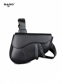 Men's Waist Bag Chest Bag Adjustable Shoulder Strap For Running Commuting Sports Outdoor Personalized Saddle Bag, Casual Street Style Crossbody Bag For Young Men , Zipper Shoulder Bag Lightweight Simple Solid Color Messenger Bag Gun Holster Pouch Belt Bag Festival Phone Bag
