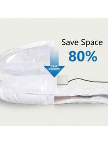 Vacuum Bags For Clothes, With Portable Electric Pump, 7 Vacuum Bags For Clothes, Blankets, Travel (1 Extra Large, 2 Large, 2 Medium And 2 Small) - EU C Type Plug(220-240V) - View 4
