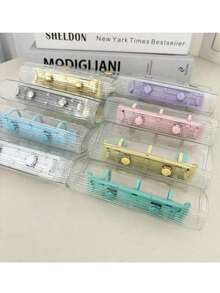 Mini 3-Ring Macaron Binder Cover, Dual Snap DIY Organizer Album, Fits 3-Inch Postcards, Kpop Idol Cards, School & Office Supplies, Photo Album, Durable Loose Leaf Notebook Cover, Planner & Note Taking