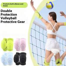 1pc Volleyball Knee Pad, Thick Padded Knee Support For Training, Dancing, Fitness, Joint Protection, Soft & Elastic, Breathable, Suitable For Basketball, Football, Wrestling, Dance, Yoga, Adults - Multicolor - View 2