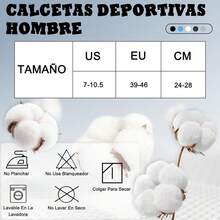 12 PARES Calcetas Para Hombre, Calcetas Deportivas Antiolor y Absorbentes De Sudor, Calcetine Algodón Transpirable para Hombre Adecuadas Para Running, Ciclismo, Gimnasio, Salidas Diarias - 1 - Ver 8