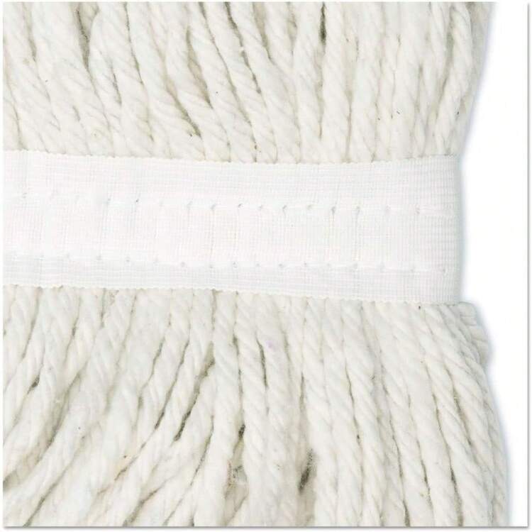 Cut-End Rayon Wet Mop Head, White Commercial-Grade Replacement Mop For Heavy-Duty Cleaning - mặc định - Xem 3