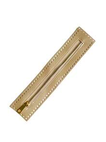 Elegant -Leather Zippers: , Double-Sided & Braided With Needle Thread Hole - Perfect In Beige, Black, & Light Brown - Multicolor - View 10