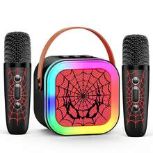 Karaoke Machine For Adults, Portable Bluetooth Mini Karaoke Microphone Singing Speaker Karaoke Player With 2 Wireless Mic, For All Smartphones,Birthday, Family,Home Party