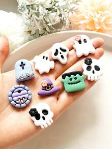 1/2/14 件万圣节粘土切割器，用于珠宝制作，哥特式南瓜骷髅耳环粘土工具，用于 DIY 饰品手工工艺品，帽子蜘蛛聚合物粘土模具，珠宝制作套件 - Clay Cutter - 查看 2