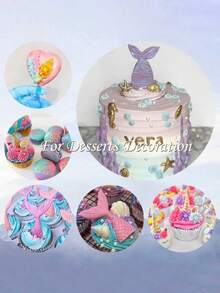 1/2pcs Edible Lustrous Glitter Powder Cake Decorating Kit, 10 Colors Drink Powder Dust, Cake Decorations, Glitter Set, Sprinkle For Cookies, Cupcakes, Chocolates And Parties, 15g/Bottle - Multicolor - View 10