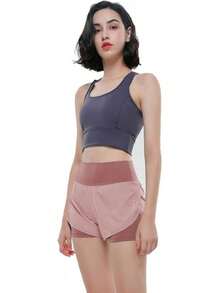 Women Sports Shorts - Rose - View 8