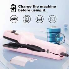 1 X AutoPro USB Rechargeable Electric Hair Straightener, Electric Detachable Scissors, Anti-Frizz Hair Straightening Device, Automatic Anti-Frizz Control, High-Speed Blades, Low Noise Home Haircutting Tool, Holiday Gift - Multicolor - View 4