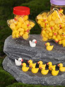 Star Shaped Resin Animal Ducklings, Miniature Animal Gadgets, Suitable For Indoor And Outdoor Tabletop Decorations, Fairy Garden Accessories, And Miniature Figurine Decorations. They Are Perfect As Holiday Gifts For Halloween And Christmas Stocking Fillers