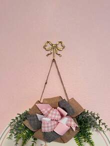 Gold Bowknot Wall Hook, Gold Bowknot Hanger, Brass Bowknot Wall Hook, Door Hook, Towel Hook, Brass Clothing Hook, Suitable For Wedding, Bathroom, Living Room, Kitchen Decor Hanging Hook, Brass Metal Wall Mounted Clothes Rack, Suitable For Living Room And Bathroom, Painted Surface, Easy To Install, Retro Ribbon Design Hook, Suitable For Bedroom And Bathroom, Nordic Retro Clothes Hook, Clothes Hook, Bedroom Porch Bathroom Decor, Solid Brass Bowknot Shaped Wall Hook