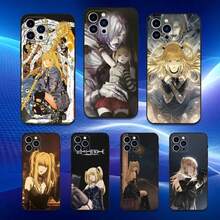 Anime D-Death M-Misa Notes Phone Case Covercompatible With  17,16,15,14,13,12,11 Plus,Pro Max,XS,X,XR,SE,Mini,8,7,Soft Silicone Black Cover,Covercompatible With  17 Case,  17 Pro Case,  17 Pro Max Case - Z2 - View 3
