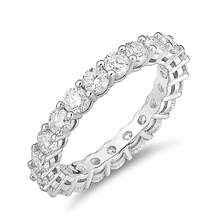 1 pieza anillo de compromiso de dama de plata 925 con 2,1 quilates de rhinestone redondo incoloro transparente de moissanita, adecuado para novia de boda