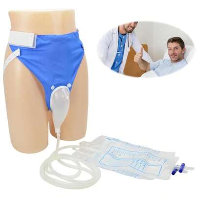 Elderly Silicone Urine Collector Comfortable Fit Urine Collector Leak Proof Urine Collection Bag