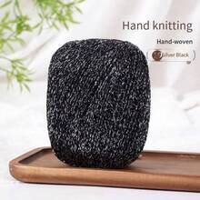 50g Of Gold And Silver Silk Crochet Thread With A Hollow Sheen, Hand-Dyed Lace Embroidery Thread For DIY Bags And Dolls - Multicolor - View 22