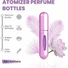 VIGOR PATH Perfume Travel Refillable Mini Spray Bottles - Portable Mini Refillable Perfume Atomizer Bottle Spray, Scent Pump Case For Travel (Variety Pack Of 4) - 隨機顏色1件-ZK04 - 查看 5