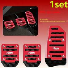 1 Set Of 3 Pieces Aluminum Alloy Anti-Skid Car Pedals - Ergonomic Design, Durable And Lightweight, Suitable For Throne, Brakes & Manual Transmission - Suitable For Most Vehicles, Interior Upgrade, Stylish Metal Surface, High-Quality Construction, Universal Anti-Skid Car Pedals, Accelerator Brake Clutch Pedal Cover, Exclusive 3 Pieces Set - Silver - View 13
