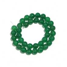 1pc 4/6/8/10mm Natural Dark Green Jade Beads, Jewelry Making Supplies For Women Bracelets, Necklaces, Crafts, Pendants, Decorations