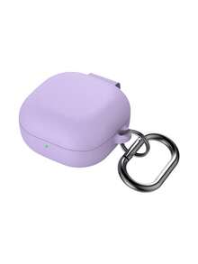 1pc Solid Color Silicone Anti-Drop Case + Runway Buckle Earbud Case Compatible With Samsung BudsLive/Galaxy Buds2Pro/FE Bluetooth Earphones Protective Cover, Multi-Color Options - Multicolor - View 7