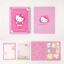 Ein Aufkleber-Notizbuch, ein süßes rechteckiges Papier-Notizbuch, geeignet für Büroartikel, lustige Tagebuchpläne und tägliche Organisation (Zufallsfarbe)