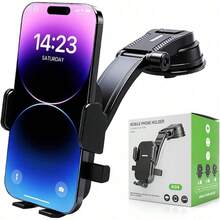 1 Giá đỡ điện thoại trên ô tô, Giá đỡ điện thoại trên ô tô đa năng cho mọi điện thoại thông minh, Giá đỡ điện thoại trên ô tô, Màn hình hiển thị không thể ngăn cản, Xoay 360 °, Lưu trữ có thể gập lại Tương thích với iPhone, điện thoại Android, Quà tặng sinh nhật, gia đình, bạn bè Phụ kiện ô tô Giá đỡ điện thoại trên ô tô - Bạc - Xem 1