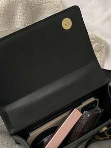 1 套高级时尚压花斜挎包、翻盖单肩包、女士休闲手提包和钱包 - 彩色 - 查看 7