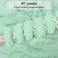 250g/50g Chunky Chenille Yarn For Hand Knitting,Fluffy Soft Jumbo Yarn By Circular Needle & Crochet Hook,Super Bulky Big Yarn For Chunky Blanket,Large Thick Arm Knitting Yarn, DIY For Arm Knit Blanket Cushion Bed Sofa Home Decor - Multicolor - View 3