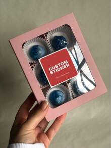 1-108pcs Customizable Square Stickers - Includes Any Design, Image, Logo, Text, Waterproof, Personalized Thank You Labels, Unique Ideal Gift For Friends, Sons, Daughters, Students, Employees, Kids, Schools, Families, Offices, Etc. - White - View 4